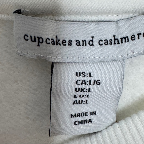 Cupcakes & Cashmere White Sweatshirt - Picture 3 of 4